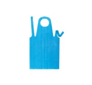 Disposable Poly Apron Blue