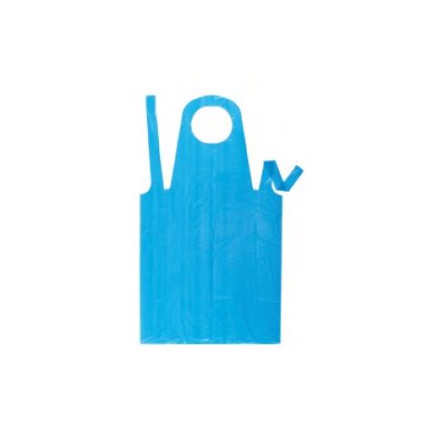 Disposable Poly Apron Blue