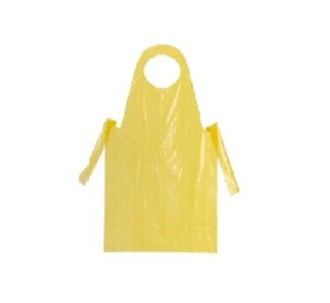 Disposable Poly Apron Yellow
