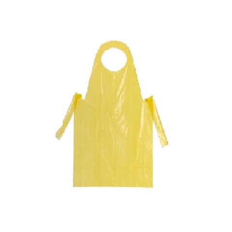 Disposable Poly Apron Yellow