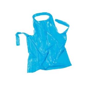 1.5 Mil Disposable Poly Apron Blue