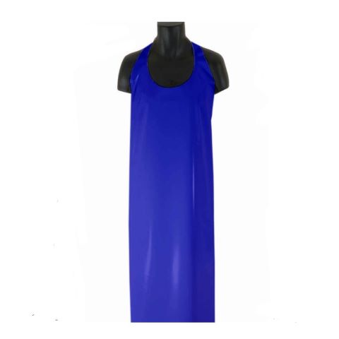 PU Die Cut Top Reusable Apron Blue