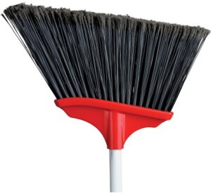 12" Vortex Angle broom w long Fibre 48" Handle