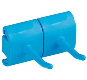 Vikan Hygienic Wall Bracket, Double Hook Module