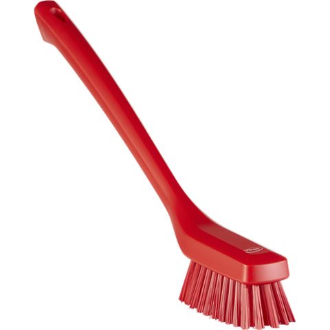 Vikan Narrow Cleaning Brush with Long Handle, 16.5", Stiff - Image 3
