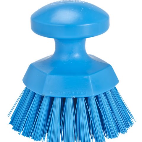 Vikan Round Hand Scrub, 4.3", Stiff