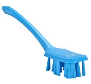 Vikan UST Hand Brush w/long Handle, 15.6", Stiff