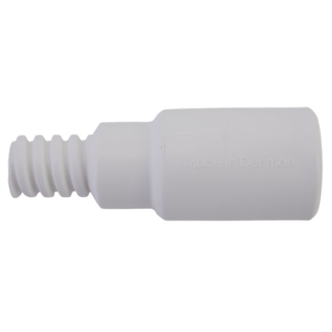 Vikan Adapter, Ø1", 3.3", White