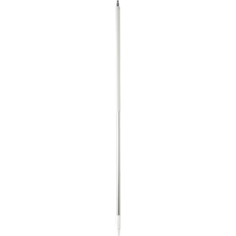 Vikan Aluminum Handle, waterfed, Ø1.2", 61.6", White