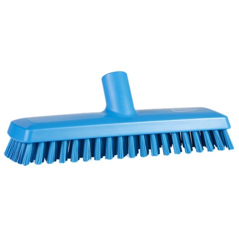 Vikan Deck Scrub, waterfed, 10.6", Extra stiff