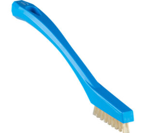 Vikan Detail Brush with heat resistant filaments, 8.1" Extra stiff, Blue