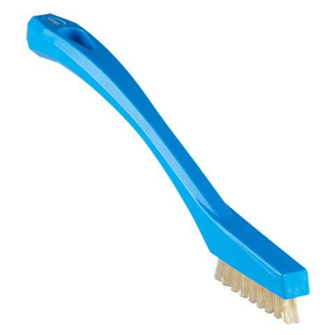 Vikan Detail Brush with heat resistant filaments, 8.1" Extra stiff, Blue