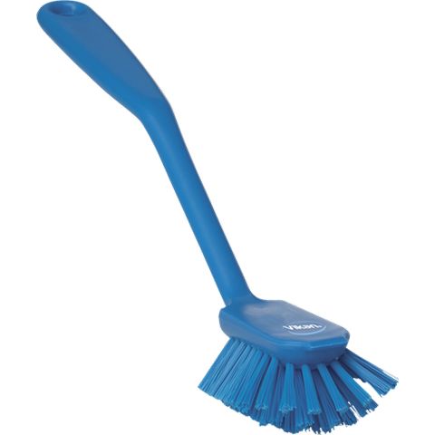 Vikan Dish Brush with scraping edge, 11", Medium