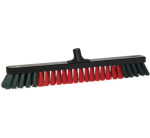 Vikan Garage Broom, 26.2" Stiff, Black