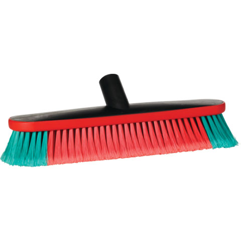 Vikan Vehicle Brush, waterfed, 14.6", Soft/split