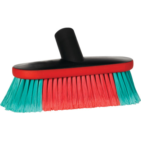 Vikan Vehicle Brush, waterfed, 8.9", Soft/split