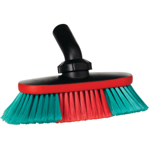 Vikan Vehicle Brush, waterfed, 9.8", Soft/split