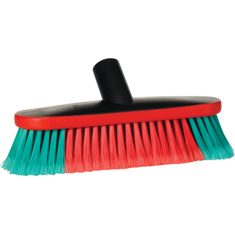 Vikan Vehicle Brush, waterfed, 10.6", Soft/split