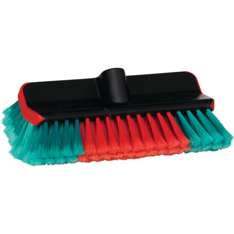 Vikan Washing Brush, waterfed, High/Low, 10.8", Soft/split