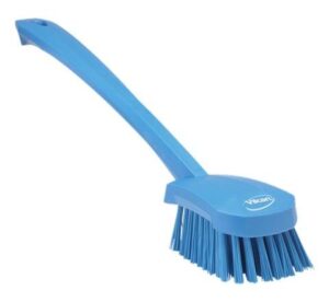 Vikan Washing Brush with long handle, 16.3", Stiff