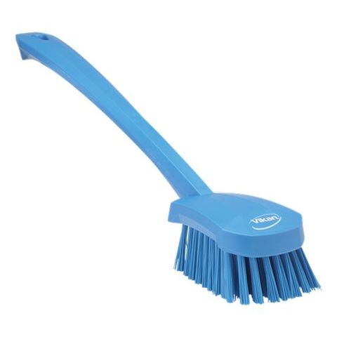 Vikan Washing Brush with long handle, 16.3", Stiff