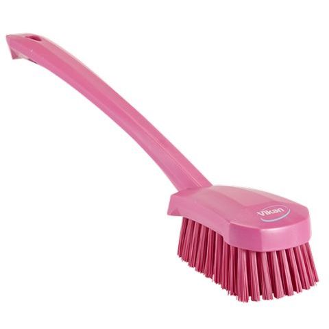 Vikan Washing Brush with long handle, 16.3", Stiff - Image 2