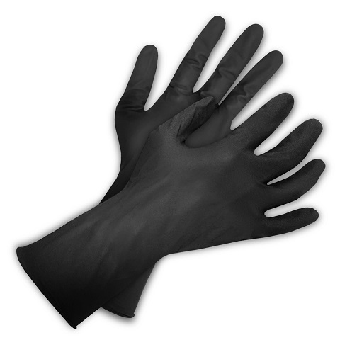 Black Shield8 Nitrile Disposable Gloves, Black - Image 3