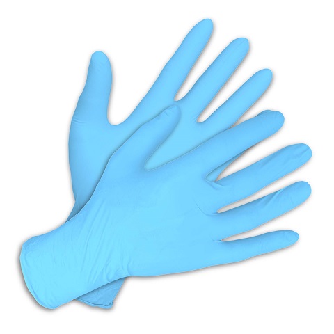 Light Blue Shield Nitrile Examination Gloves - Image 3