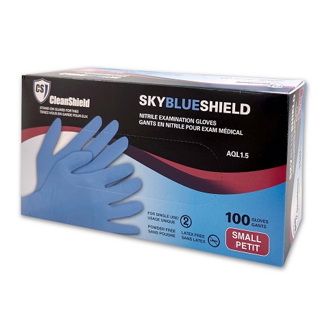 Skyblue Shield Nitrile Examination Gloves - Image 2