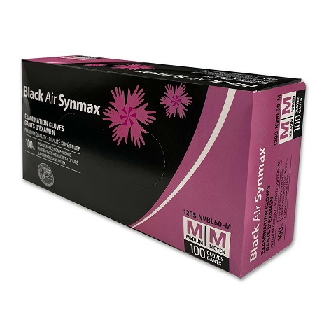Black Air Synmax Examination Gloves - Image 2