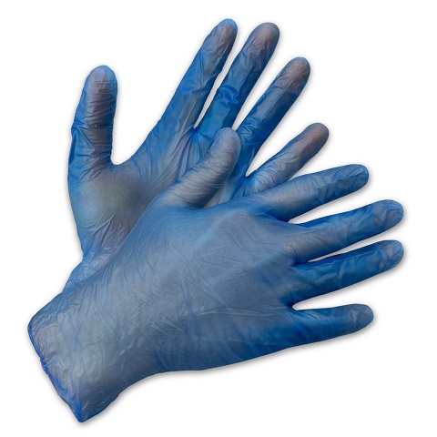 Blue Vmax Vinyl Examination Gloves - Image 2