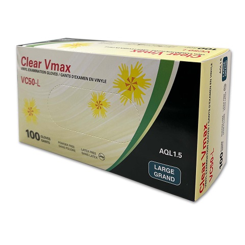 Clear Vmax Vinyl Examination Gloves - Image 2