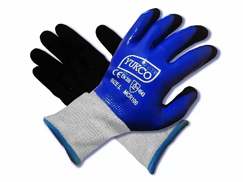 Cut Resistance Gloves Level 5 Fully Coated Sandy Palm