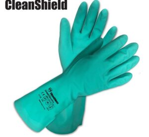 Green-Touch+ Nitrile Resuable Flock Lined Gloves