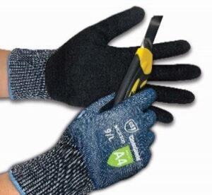 Cut-Resistance Gloves Level A4, Sandy Nitrile Coated Palm