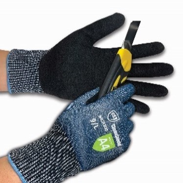 Cut-Resistance Gloves Level A4, Sandy Nitrile Coated Palm