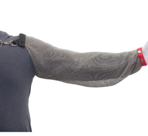 US Mesh® Stainless Steel Mesh Sleeve with Adjustable Chest Strap