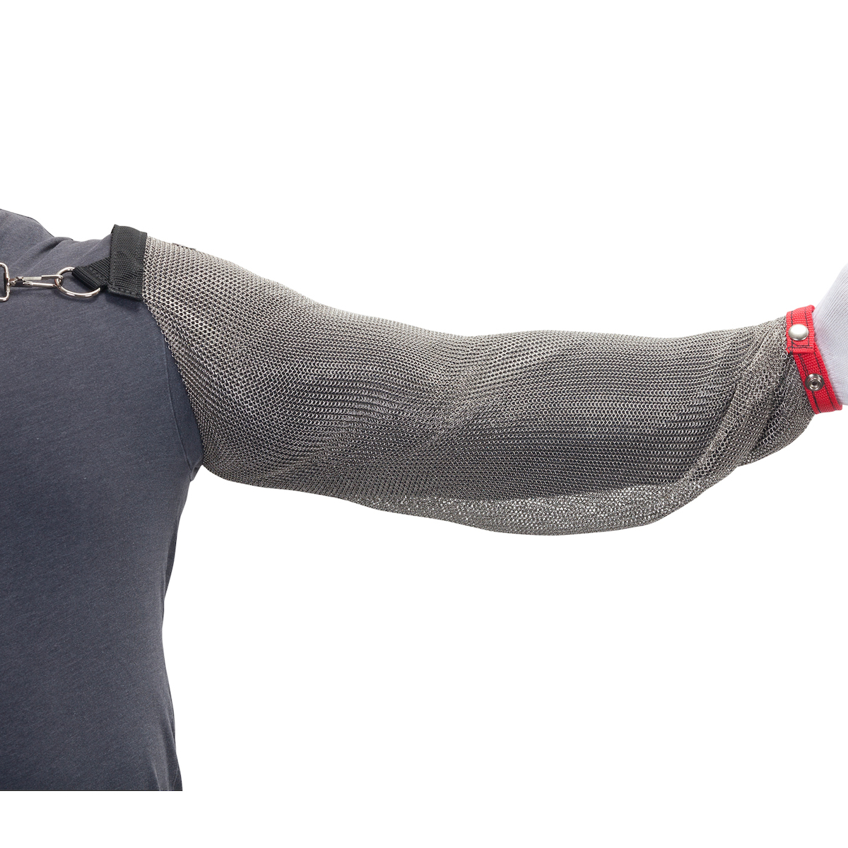 US Mesh® Stainless Steel Mesh Sleeve with Adjustable Chest Strap