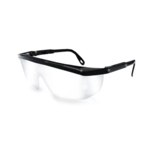 Ronco Black Frame With Clear Lens Adjustable Safety Glasses
