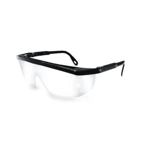Ronco Black Frame With Clear Lens Adjustable Safety Glasses