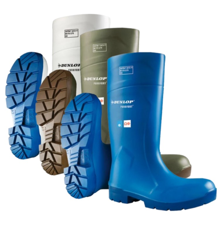 Dunlop Flexible PU, Steel toe, Resistant To Oil, 15"