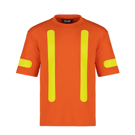 Orange T-Shirt, Yellow Stripes