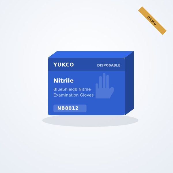 BlueShield8 Nitrile Examination Gloves, Blue