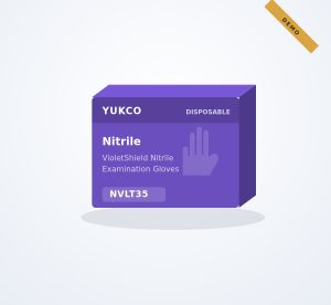 VioletShield Nitrile Examination Gloves